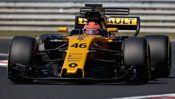 Robert Kubica con el Renault en el test de Hungr&iacute;a.