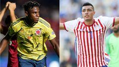 Duv&aacute;n Zapata y &Oacute;scar Cardozo, goleadores de Colombia y Paraguay que se enfrentan por Copa Am&eacute;rica.