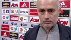 Mourinho a un periodista: "No deberías tener un micrófono en la mano"