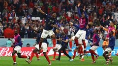 Kylian Mbappe and Achraf Hakimi all smiles before World Cup clash as Paris  Saint-Germain teammates share fun handshake before swapping shirts as  France beat Morocco