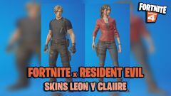 fortnite capitulo 4 temporada 2 skins resident evil leon s kennedy claire redfield