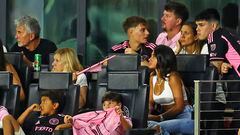 Antonela Roccuzzo deslumbra en el último partido de Inter Miami en la MLS. Así celebró la argentina el gol de Lionel Messi ante el Atlanta United.