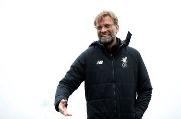 Soccer Football - Champions League - Liverpool Training - Melwood Training Ground, Liverpool, Britain - April 9, 2018 Liverpool manager Juergen Klopp during training