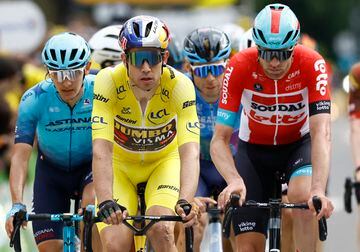 Wout Van Aert cedió más de siete minutos en la meta y cedió el maillot amarillo, tras su loca escapada en la sexta etapa del Tour.