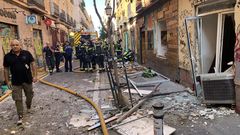 Explosión en la calle San Vicente Ferrer de Madrid