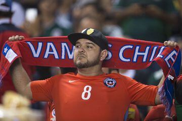 El color de la afición en el México vs Chile