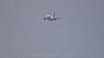 Es captado el aterrador intento de aterrizaje del avión del Manchester City