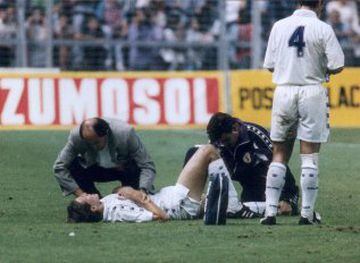 El 21 de agosto de 1994, el Madrid jugó en San Mamés con motivo del I Torneo de Euskadi. En ese encuentro Mendiguren lesionó de gravedad a Redondo. El argentino estuvo seis meses de baja con una rotura del ligamento lateral interno de su rodilla izquierda. Curiosamente reapareció en ese mismo estadio el 26-02-95 y empataron a un gol.