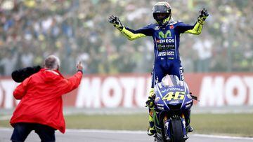Rossi: "Soy primero después de un año y estoy muy contento"