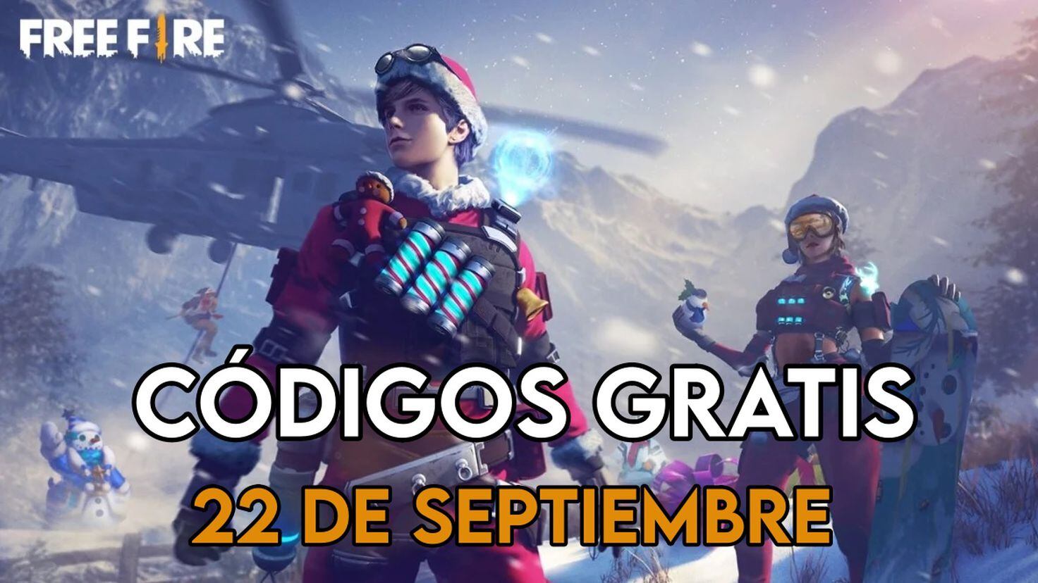 Free Fire: lista OFICIAL de códigos para canjear GRATIS