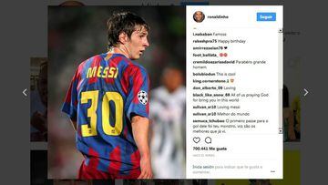 El mundo del fútbol se volcó con el cumpleaños de Messi