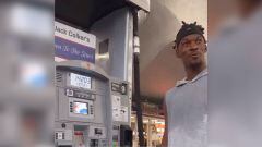 You know gas prices have gotten out of control when someone whose salary is $45,183,960 a year is complaining about them. Watch the Heat star's reaction.