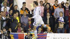Bale celebra un gol ante el Bar&ccedil;a.                                                                                                                                                                                                                                       