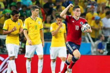 Cuartos de final del Mundial y Colombia llegaba con mucho optimismo contra Brasil, el local. Los brasileños no jugaron bien y el país se llenó de ilusión. Un gol de David Luiz dio la victoria a la canarinha y el llanto se hizo notar.