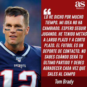Tom Brady en declaraciones a Westwood One Sports.