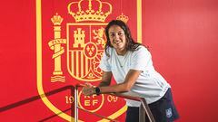 Fiamma Benítez posa para AS en Las Rozas antes de la Eurocopa Sub-19 femenina de Bélgica de 2023.