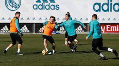 Bale no se entrenó; Varane sigue trabajando al margen del grupo