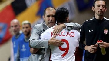 El técnico y vicepresidente del Mónaco destacaron la actuación de Falcao en Champions League y aseguran que el colombiano va camino a su mejor nivel.