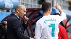 Zidane, con Cristiano.