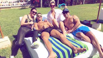 Cristiano Ronaldo de vacaciones en Ibiza con su familia.