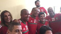 Maradona se reencontró con Caniggia en Marruecos