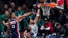 The Boston Celtics are the first team to reach the second round of the NBA Playoffs after completing the sweep over the Brooklyn Nets on Monday.
