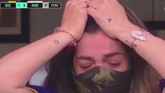 El video que remece al mundo: el llanto de la hija de Maradona en el palco de Boca