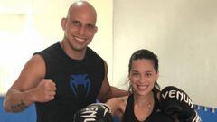 Clarice Alves, mujer de Marcelo, es hija de un maestro de las artes marciales. Foto: Instagram