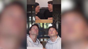 Tom Brady sumerge tenis en café para un video viral en tik tok