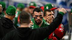 Mexico's outfielder #35 Julian Rafael Ornela celebrates after completing a run during the Caribbean Series baseball game between Mexico and Panama at LoanDepot Park in Miami, Florida, on February 3, 2024. (Photo by Chandan Khanna / AFP)