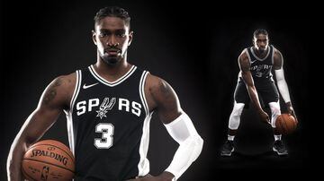 La camiseta de San Antonio Spurs para la temporada 2017-18.