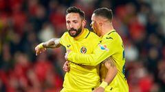 MALLORCA, SPAIN - FEBRUARY 18: José Luis Morales of Villarreal CF celebrates after scoring his team first goal during the LaLiga Santander match between RCD Mallorca and Villarreal CF at Estadi Mallorca Son Moix on February 18, 2023 in Mallorca, Spain. (Photo by Cristian Trujillo/Quality Sport Images/Getty Images)