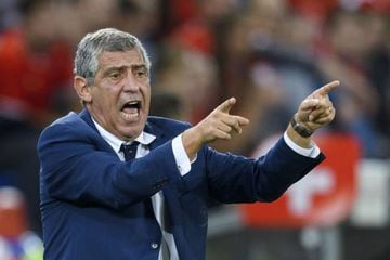Portugal's head coach Fernando Santos was not happy