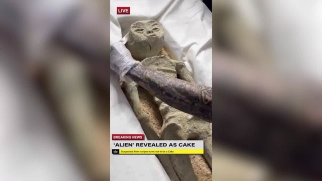 Were the Mexican alien corpses actually made of cake?