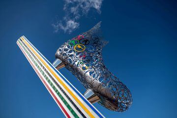 Esta preciosa escultura muestra que todo está preparado en Corea del Sur para acoger los Juegos Olímpicos de invierno.