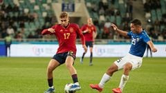 Momento del partido entre España Sub-21 y Uzbekistán Sub-21