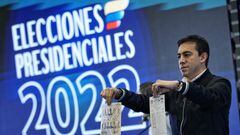 Alexander Vega en el sorteo del tarjetón electoral para las elecciones presidenciales