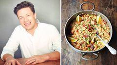 Jamie Oliver se ha convertido en trending topic en Twitter al publicar una receta de paella con pollo y chorizo.