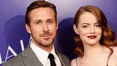 Ryan Gosling y Emma Stone en la presentaci&oacute;n de La La Land
