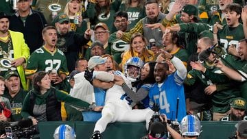 After Lions WR Amon-Ra St. Brown made a touchdown, he decided to do the famous Lambeau Leap, and one Packers fan did not appreciate him taking their move.