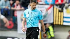 Gil Manzano, 39, will take charge of the Champions League semi-final first leg between neighbours AC Milan and Inter.