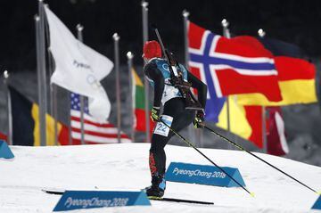 Germany's Arnd Peiffer in the Biathlon 