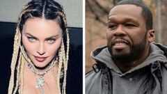 Guerra de insultos entre Madonna y 50 Cent: bruja, misógino, sexista...