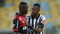 Vinicius y Robinho hablan tras el partido en Maracan&aacute;