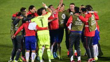 Chile celebra el paso a la final de Copa Am&eacute;rica.