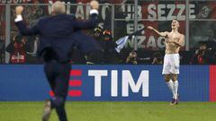 Football Soccer - AC Milan v Inter Milan - Italian Serie A - San Siro stadium, Milan, Italy - 20/11/16 - Inter Milan's Ivan Perisic celebrates after scoring second goal. REUTERS/Alessandro Garofalo