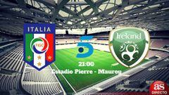 Italia - Irlanda, tercer y último partido del Grupo E, hoy miércoles 22/06/2016