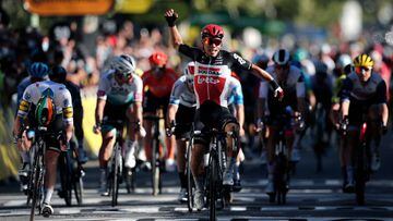 Caleb Ewan, ganador de la etapa 3 del Tour de Francia 2020.