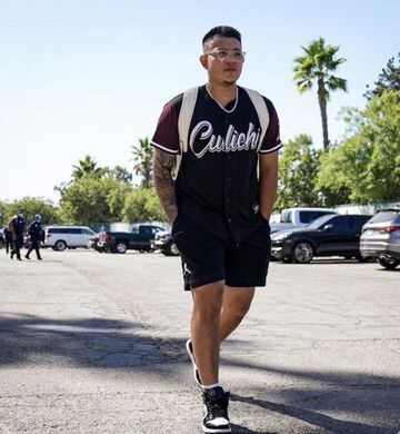 El mexicano portó un jersey con la palabra Culichi, como se le conoce en Los Angeles