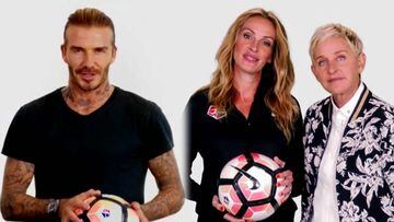 #PassTheBall: famosos como Beckham, Julia Roberts y Ellen DeGeneres se unen por el f&uacute;tbol femenino